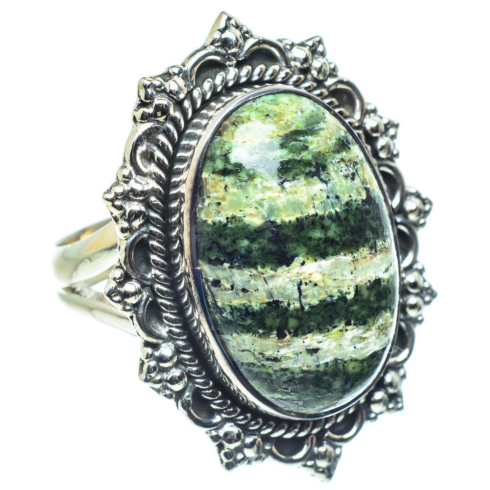 Lizard Jasper Rings handcrafted by Anasilvercos - RING59056