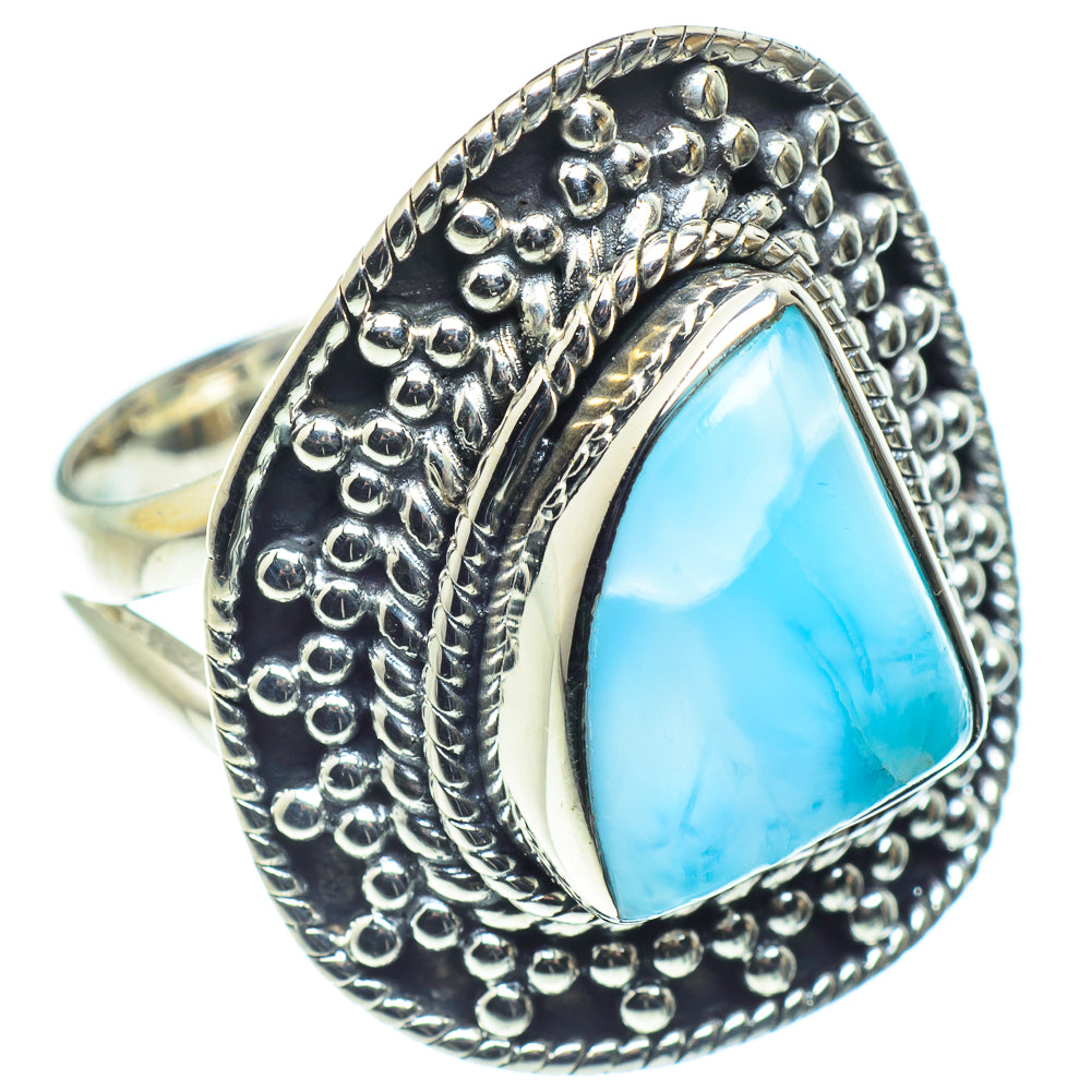 Larimar Rings handcrafted by Anasilvercos - RING59061