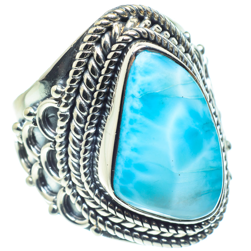 Larimar Rings handcrafted by Anasilvercos - RING59062