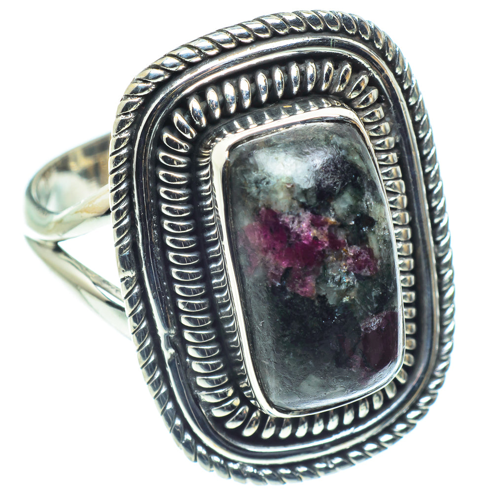 Russian Eudialyte Rings handcrafted by Anasilvercos - RING59071