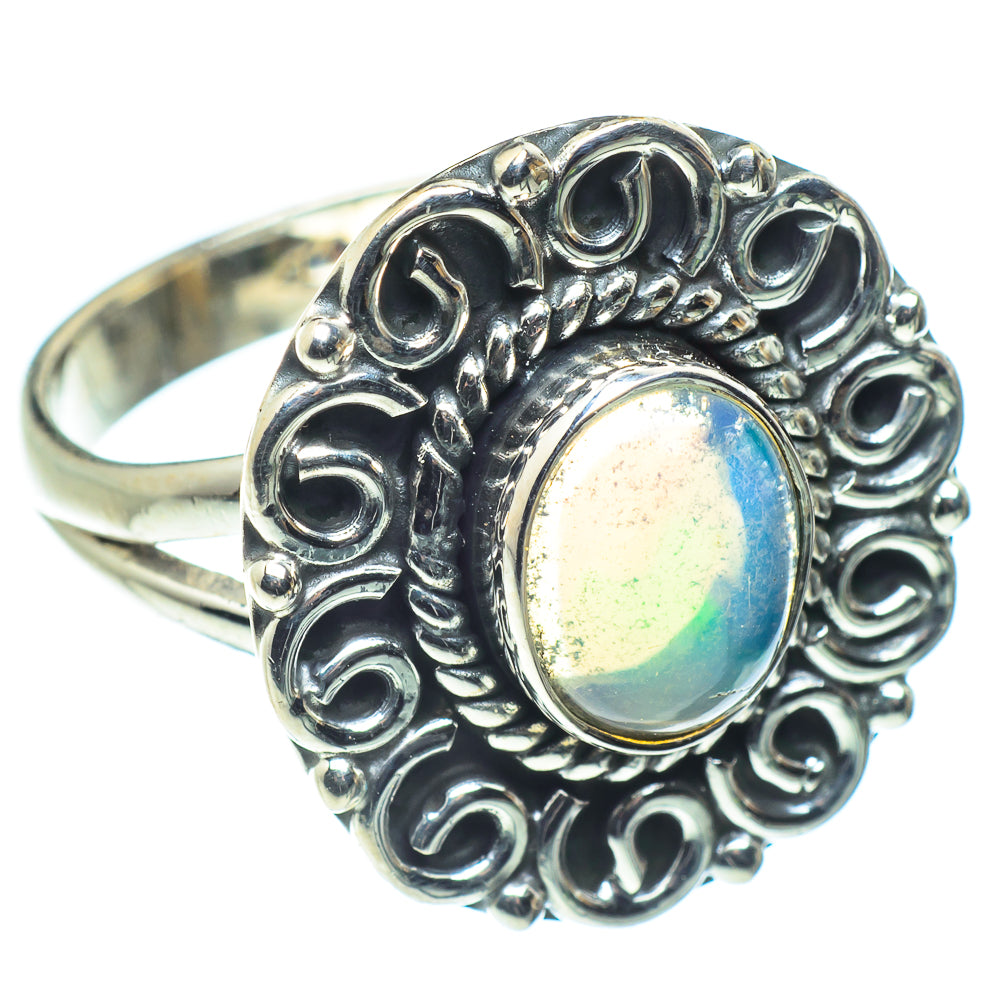 Ethiopian Opal Rings handcrafted by Anasilvercos - RING59072