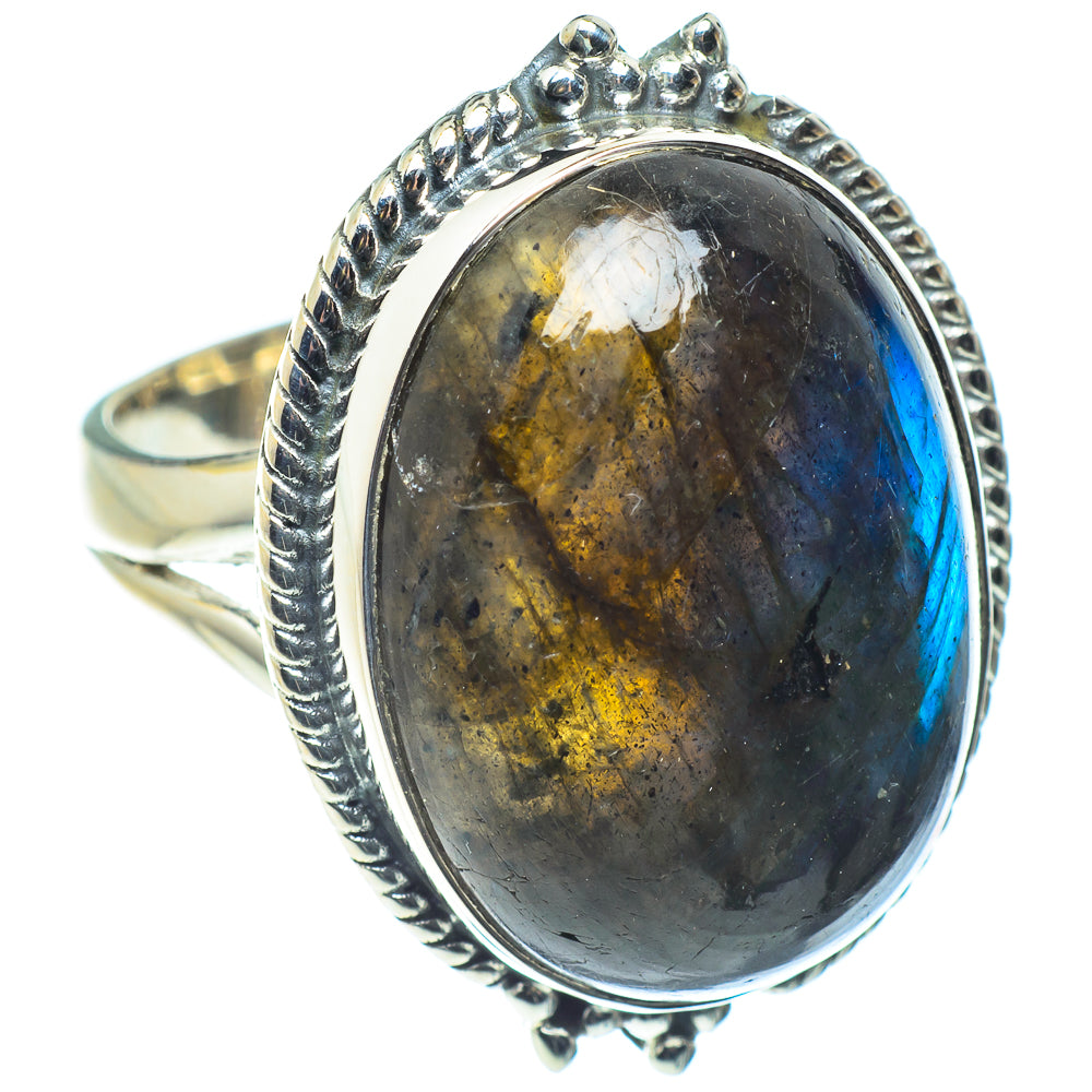 Labradorite Rings handcrafted by Anasilvercos - RING59090