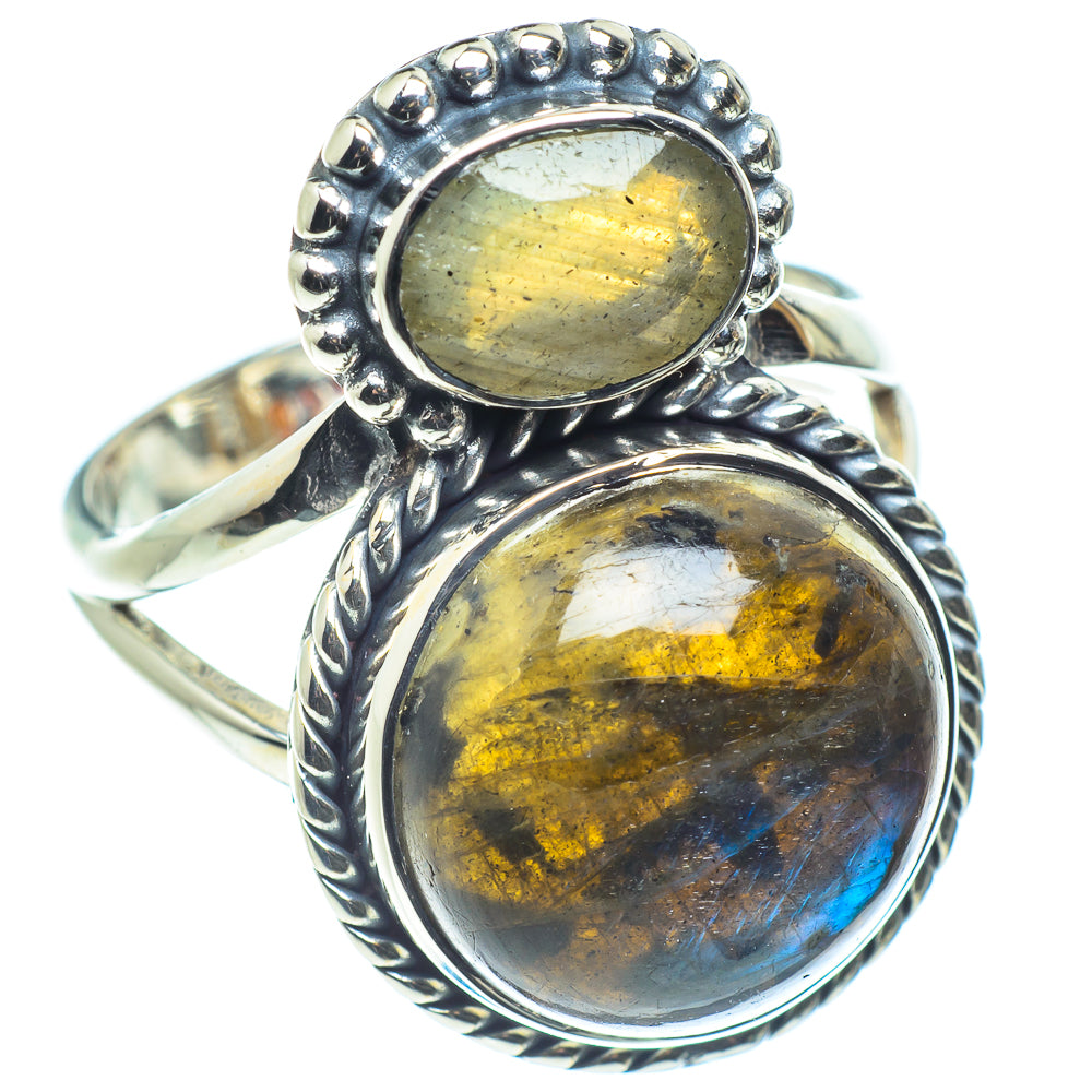 Labradorite Rings handcrafted by Anasilvercos - RING59098