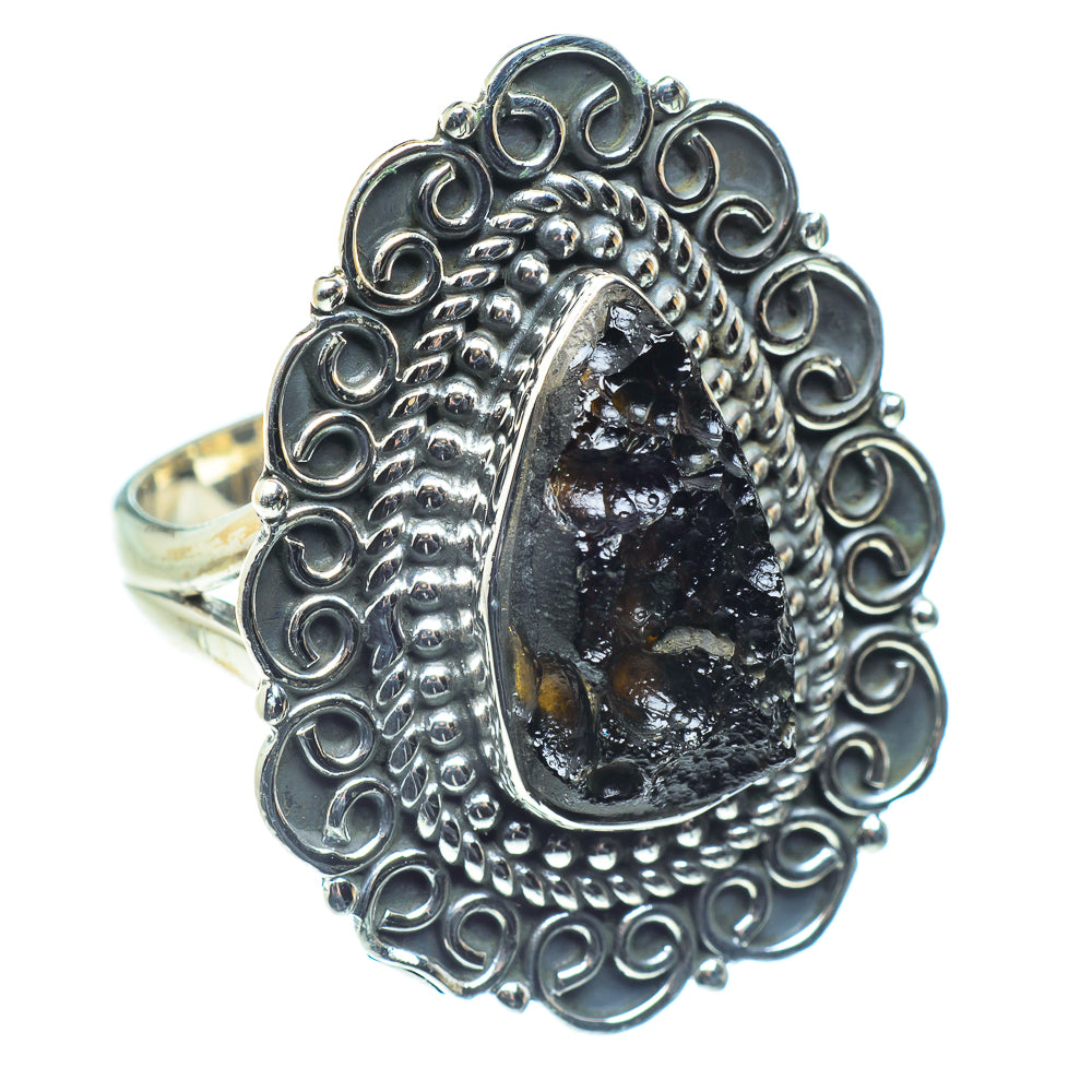 Tektite Rings handcrafted by Anasilvercos - RING59100