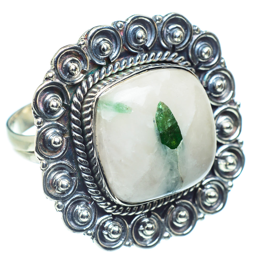Green Quartz Rings handcrafted by Anasilvercos - RING59115