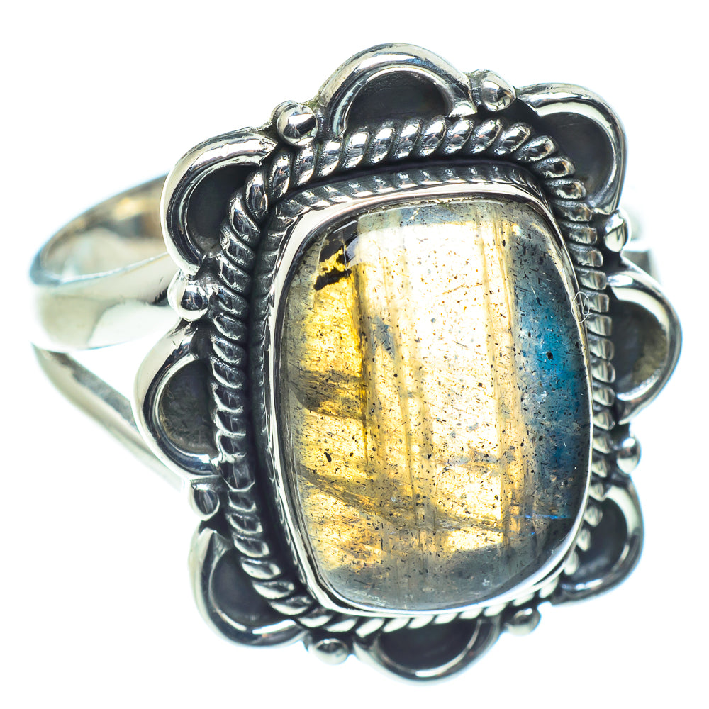 Labradorite Rings handcrafted by Anasilvercos - RING59117