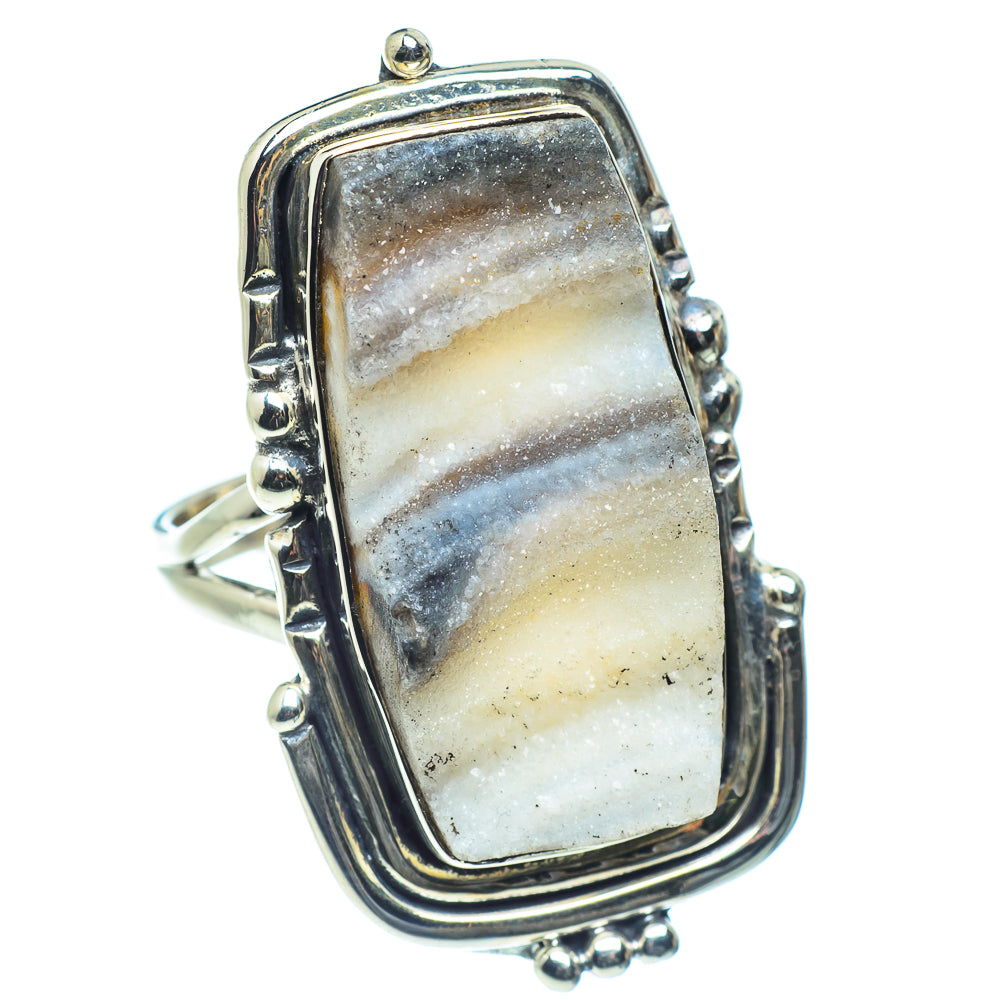 Desert Druzy Rings handcrafted by Anasilvercos - RING59126