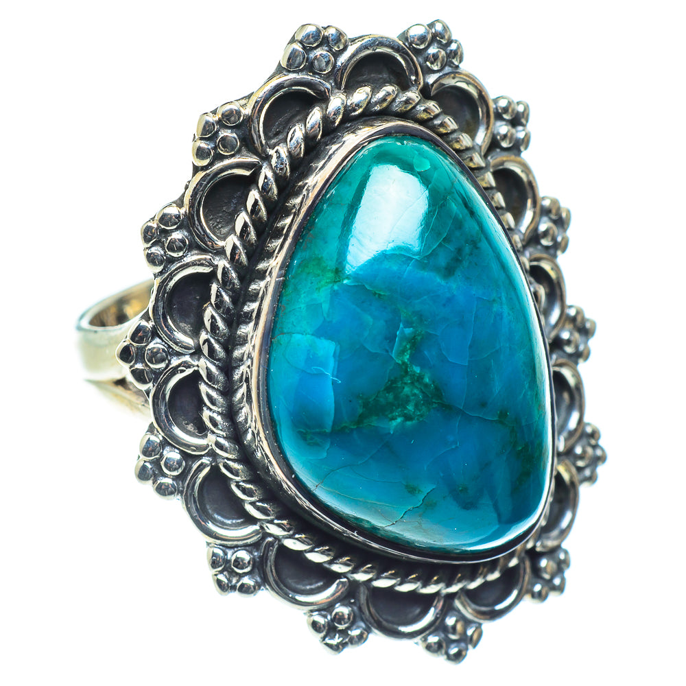 Chrysocolla Rings handcrafted by Anasilvercos - RING59127