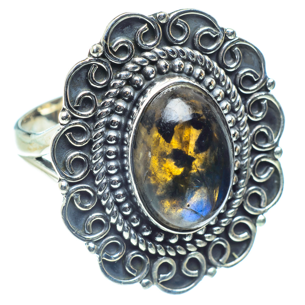 Labradorite Rings handcrafted by Anasilvercos - RING59129