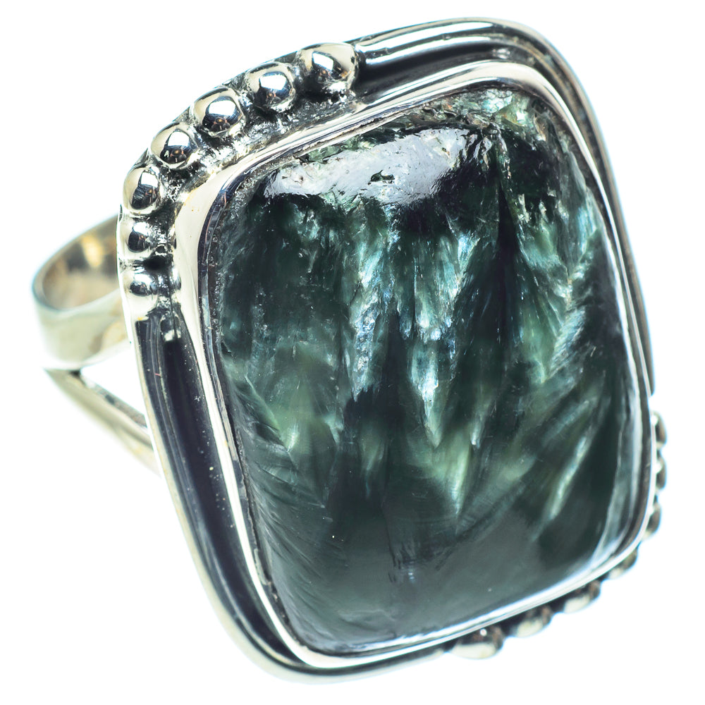 Seraphinite Rings handcrafted by Anasilvercos - RING59138