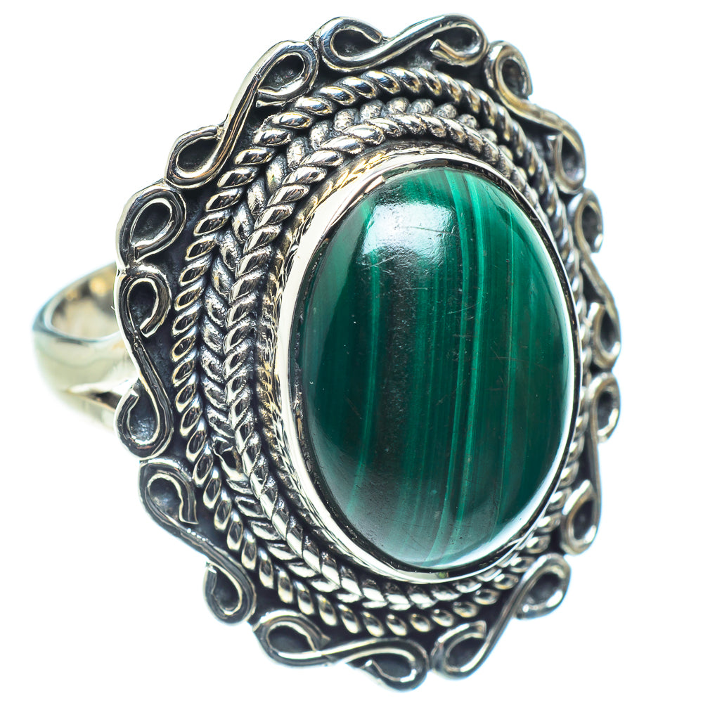 Malachite Rings handcrafted by Anasilvercos - RING59154