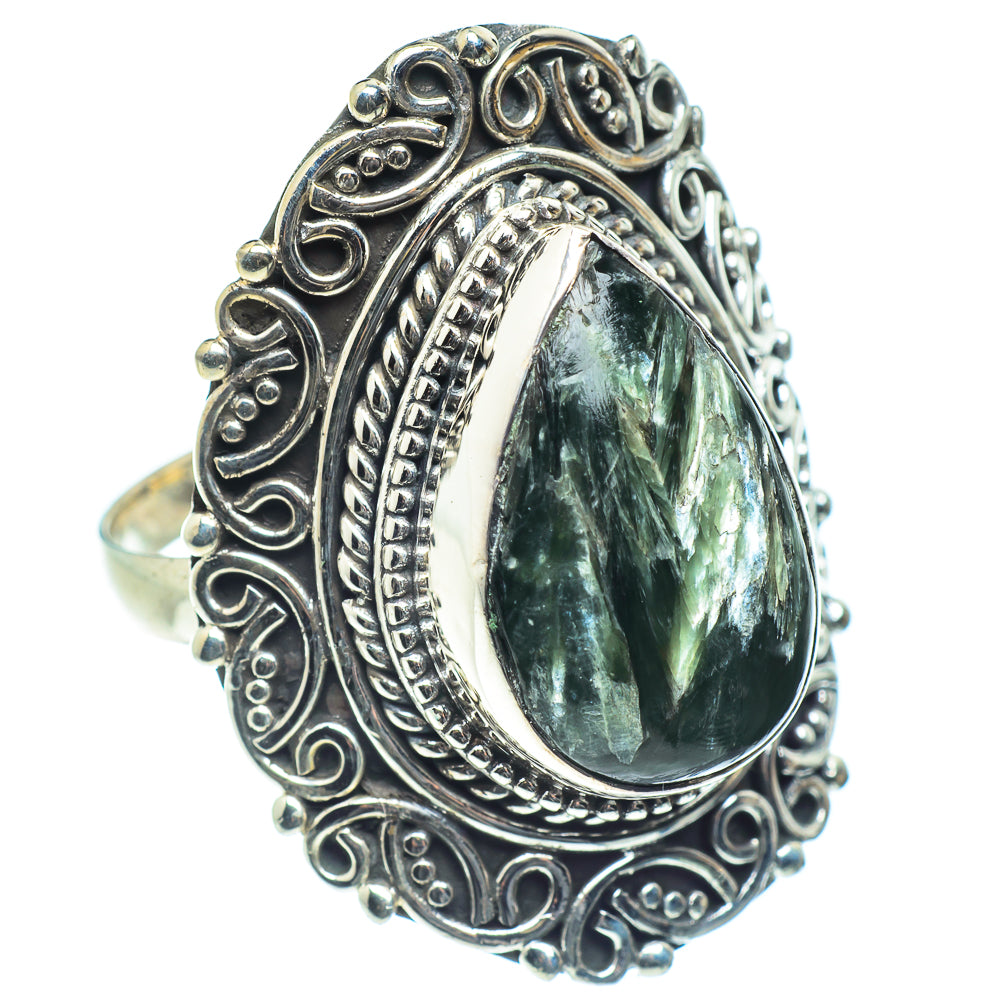 Seraphinite Rings handcrafted by Anasilvercos - RING59157
