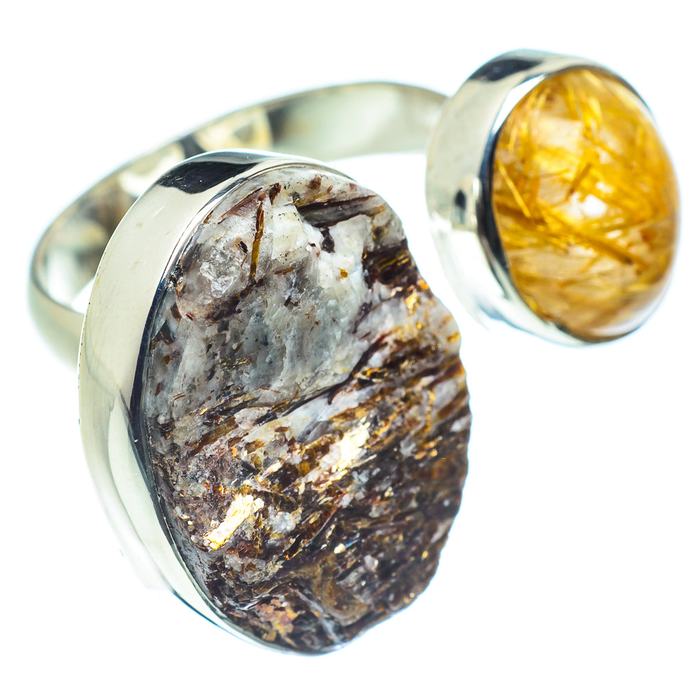 Astrophyllite Rings handcrafted by Anasilvercos - RING59160