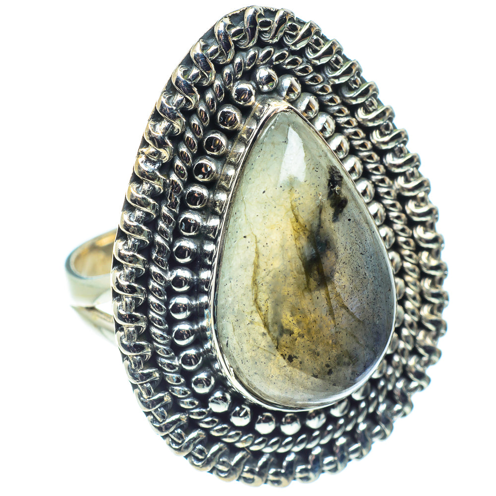 Labradorite Rings handcrafted by Anasilvercos - RING59172 - Photo 2