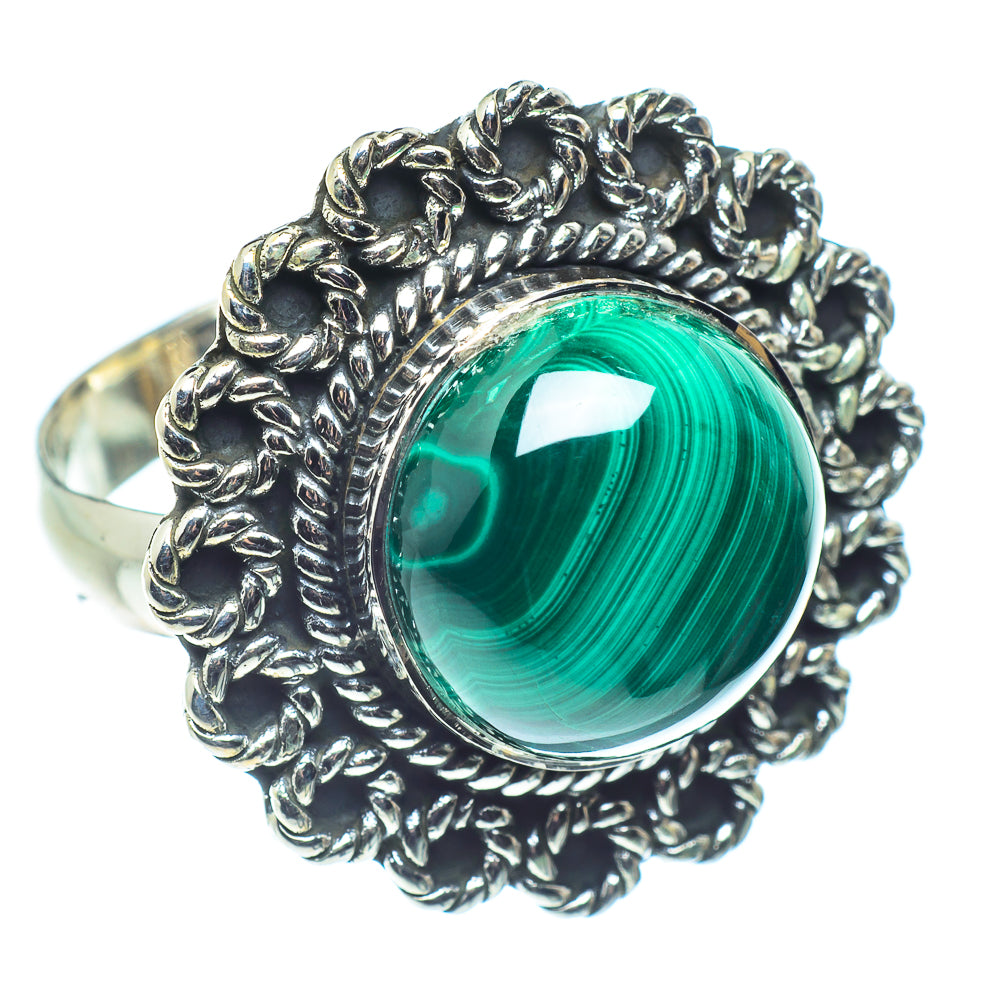 Malachite Rings handcrafted by Anasilvercos - RING59183