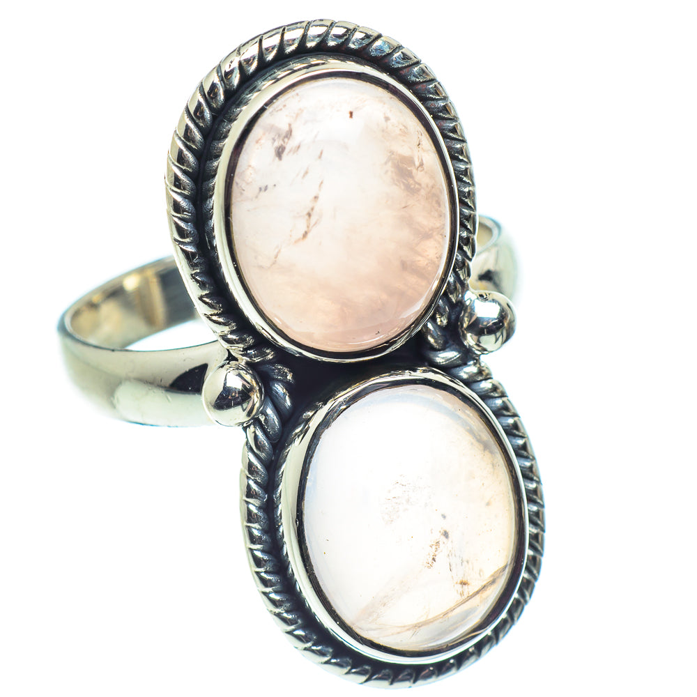 Rose Quartz Rings handcrafted by Anasilvercos - RING59200