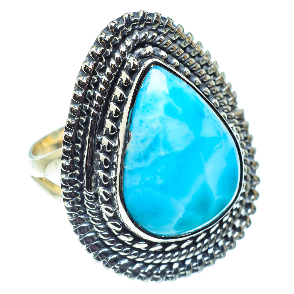 Larimar Rings handcrafted by Anasilvercos - RING59217