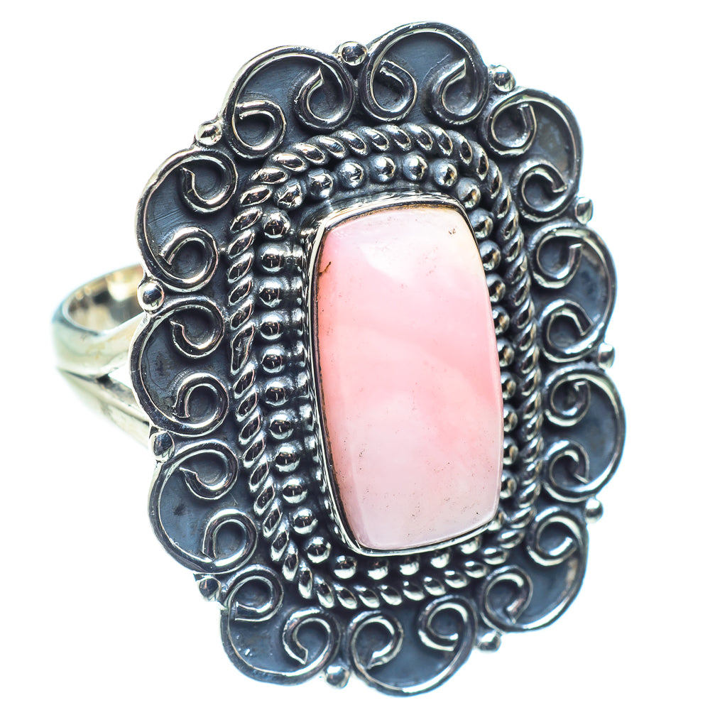 Pink Opal Rings handcrafted by Anasilvercos - RING59219