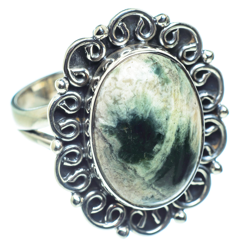 Ocean Jasper Rings handcrafted by Anasilvercos - RING59226