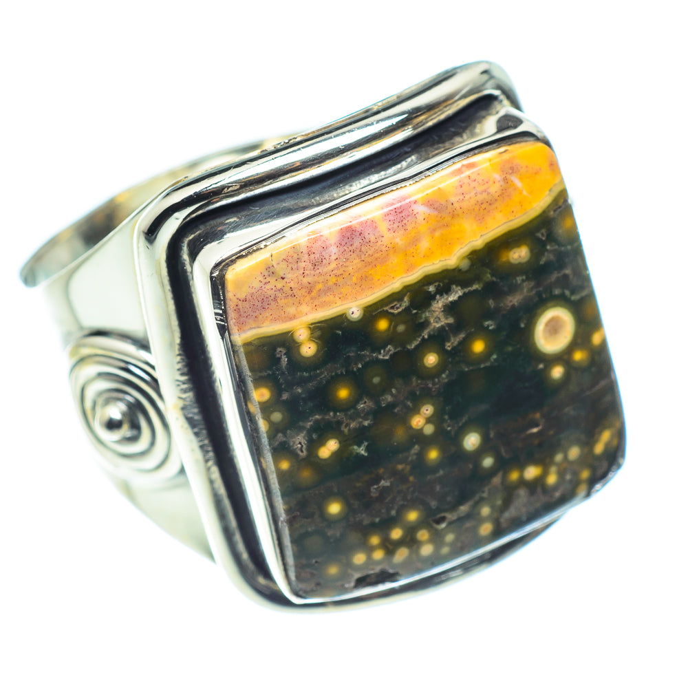 Ocean Jasper Rings handcrafted by Anasilvercos - RING59236