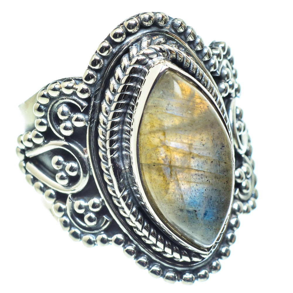 Labradorite Rings handcrafted by Anasilvercos - RING59245