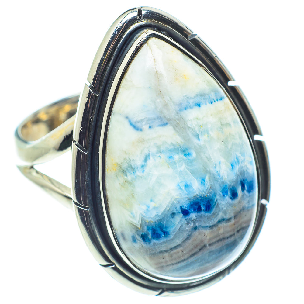 Blue Scheelite Rings handcrafted by Anasilvercos - RING59247