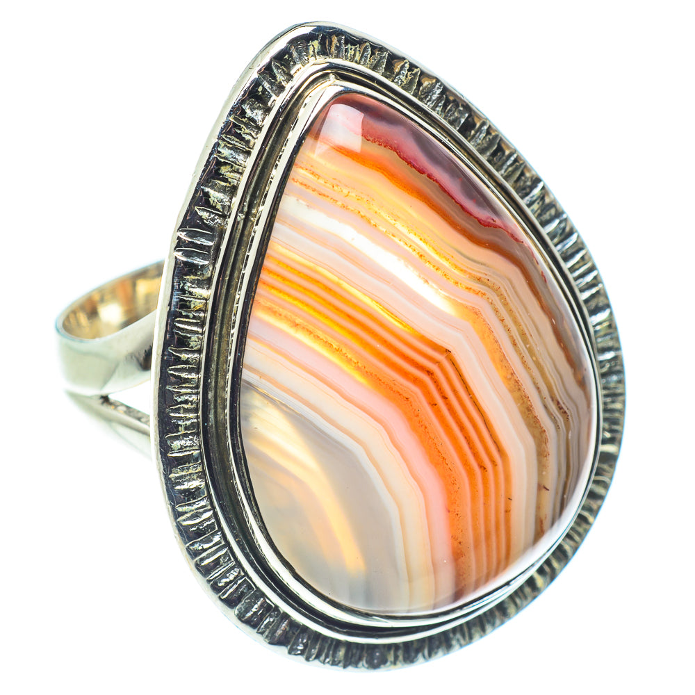Botswana Agate Rings handcrafted by Anasilvercos - RING59259