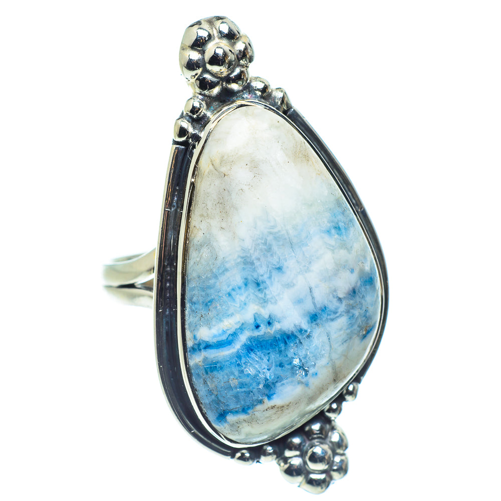 Blue Scheelite Rings handcrafted by Anasilvercos - RING59276