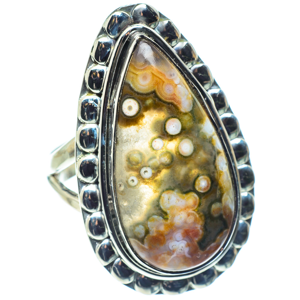 Ocean Jasper Rings handcrafted by Anasilvercos - RING59290