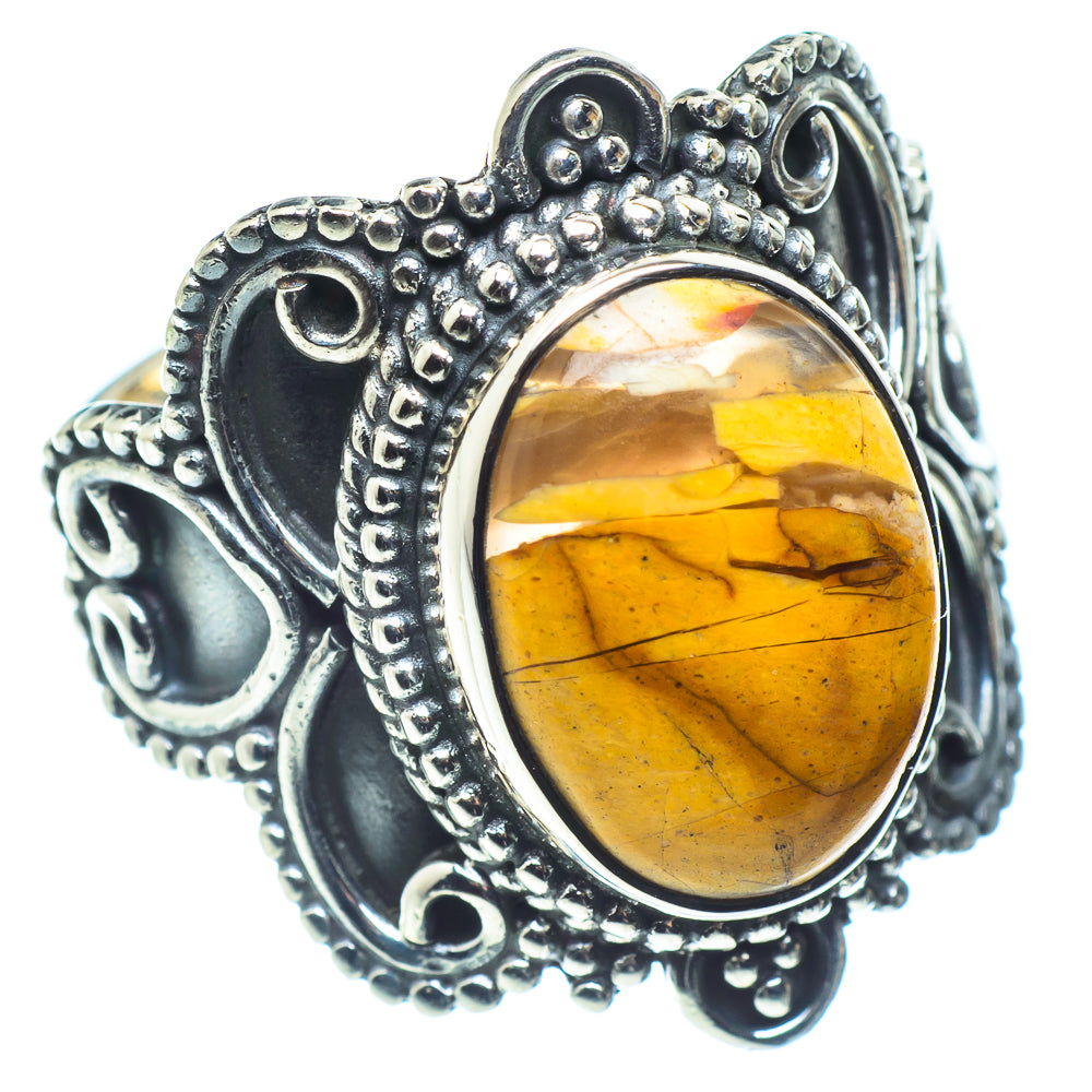 Brecciated Mookaite Rings handcrafted by Anasilvercos - RING59291