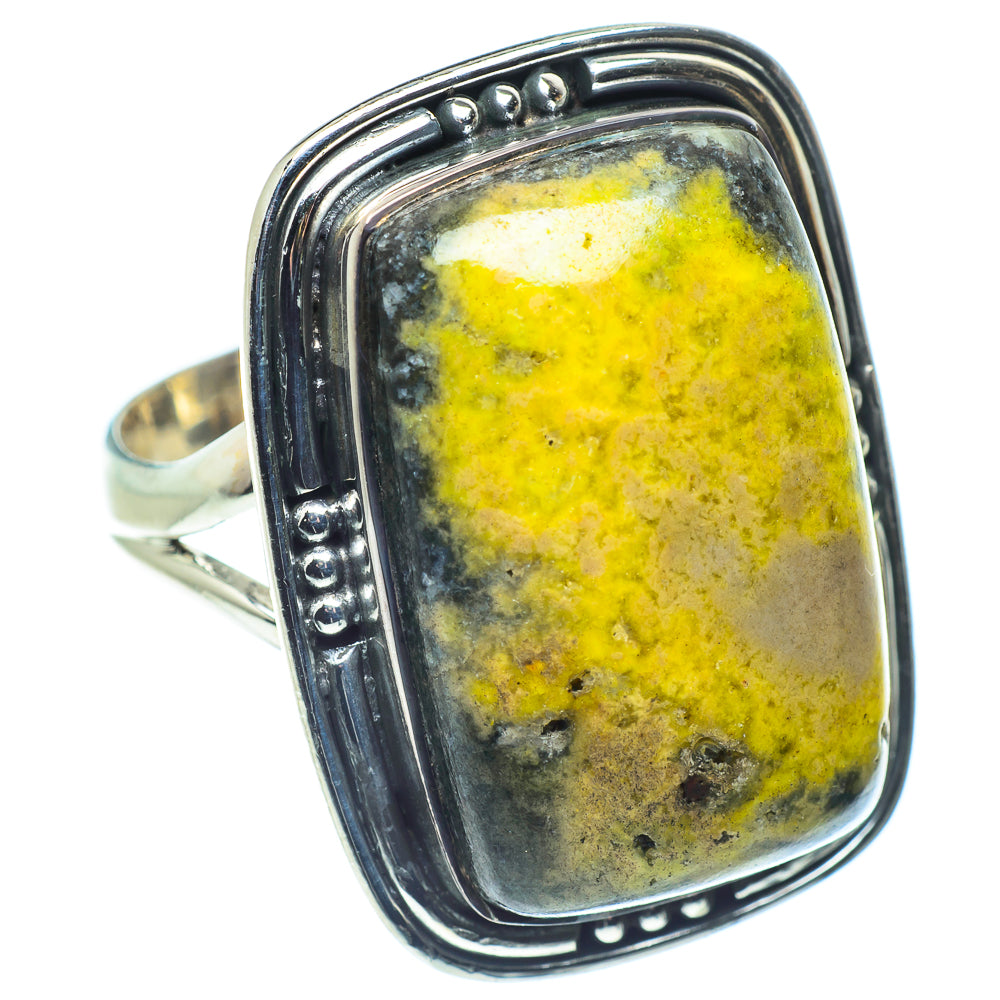 Bumble Bee Jasper Rings handcrafted by Anasilvercos - RING59294