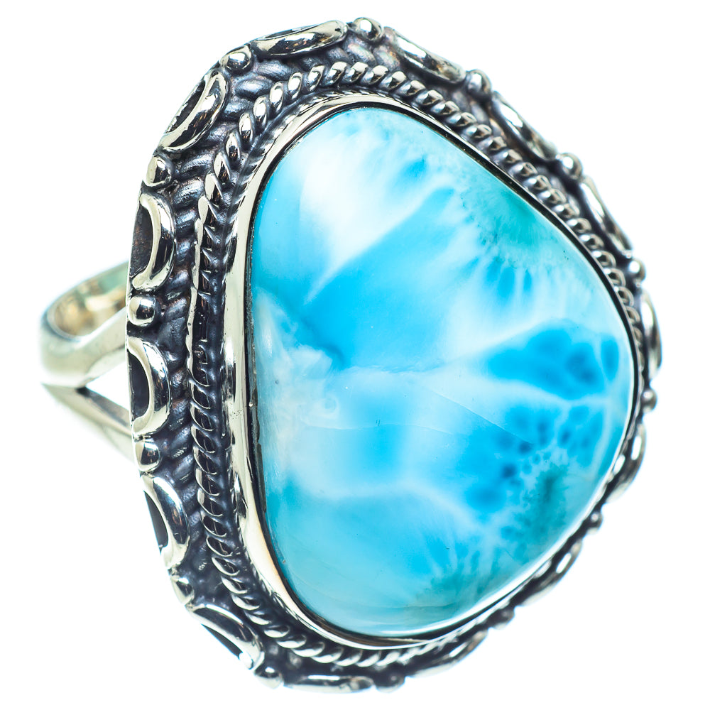 Larimar Rings handcrafted by Anasilvercos - RING59323
