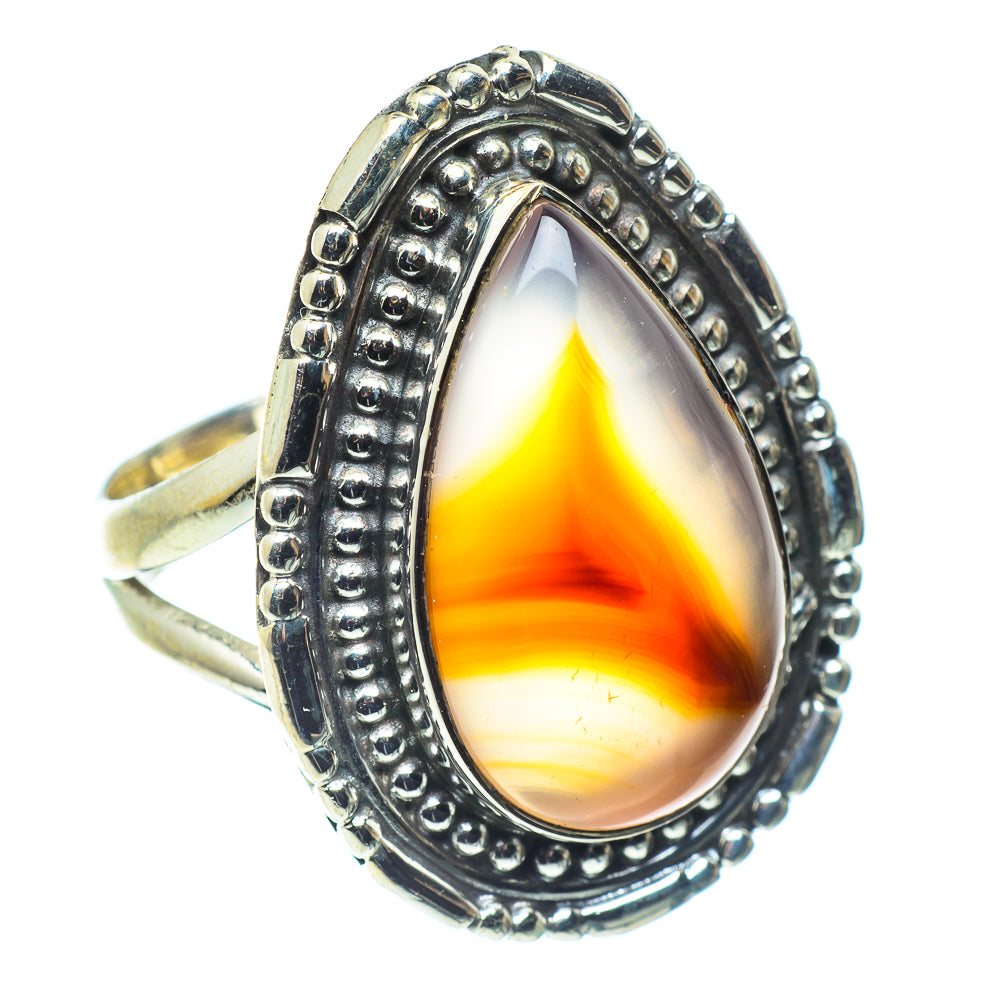 Botswana Agate Rings handcrafted by Anasilvercos - RING59330