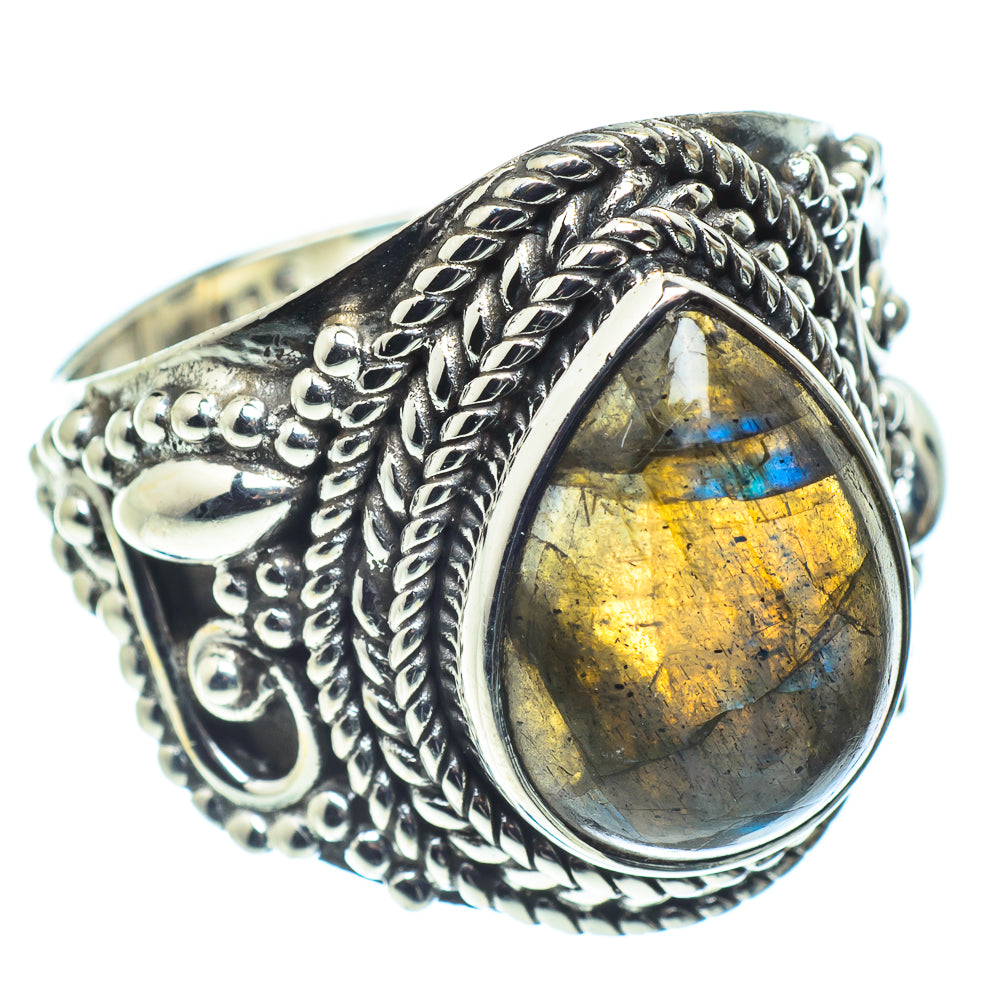 Labradorite Rings handcrafted by Anasilvercos - RING59337