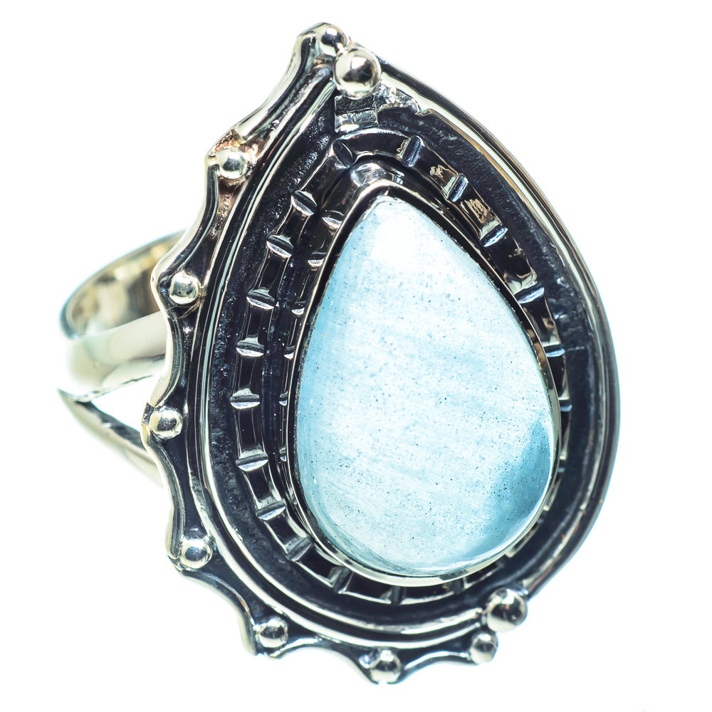 Aquamarine Rings handcrafted by Anasilvercos - RING59340
