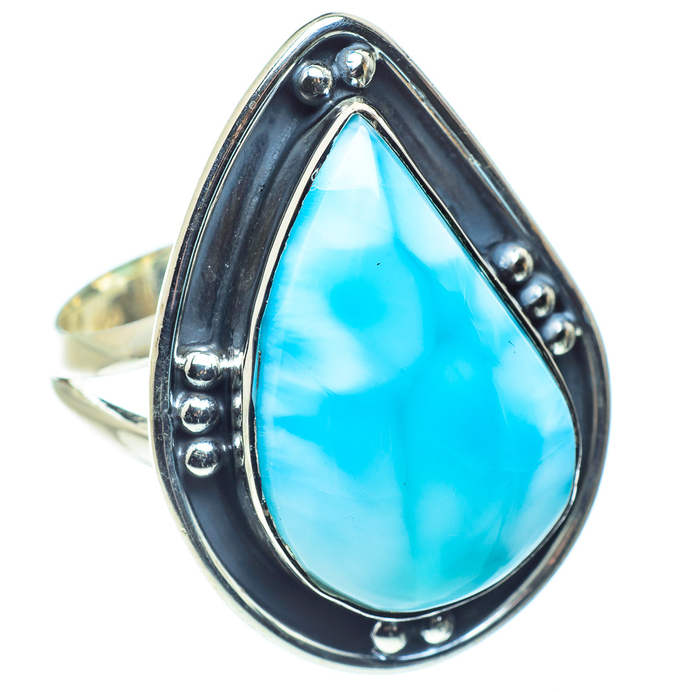 Larimar Rings handcrafted by Anasilvercos - RING59341