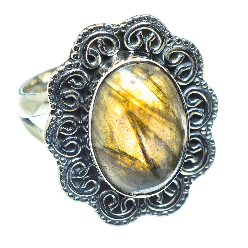 Labradorite Rings handcrafted by Anasilvercos - RING59345