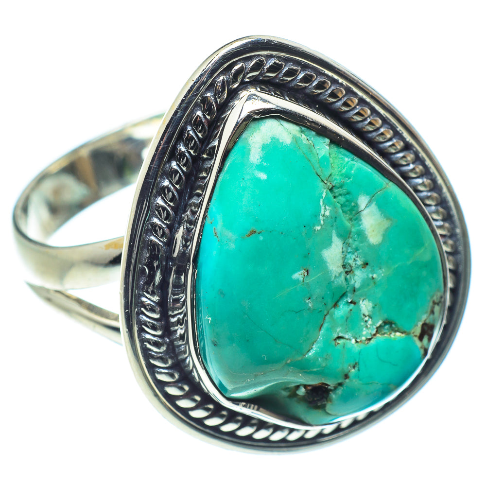 Tibetan Turquoise Rings handcrafted by Anasilvercos - RING59365