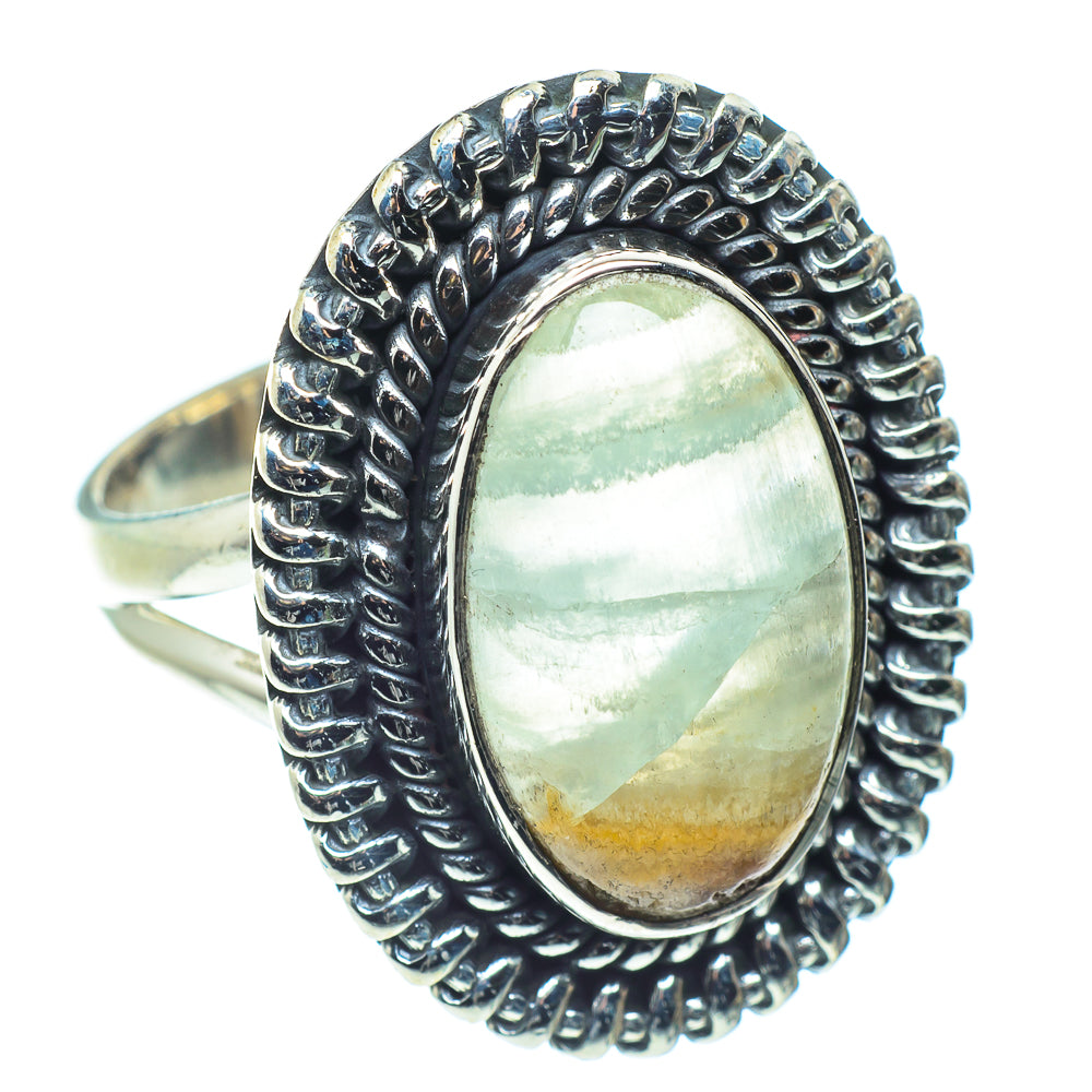Green Fluorite Rings handcrafted by Anasilvercos - RING59371