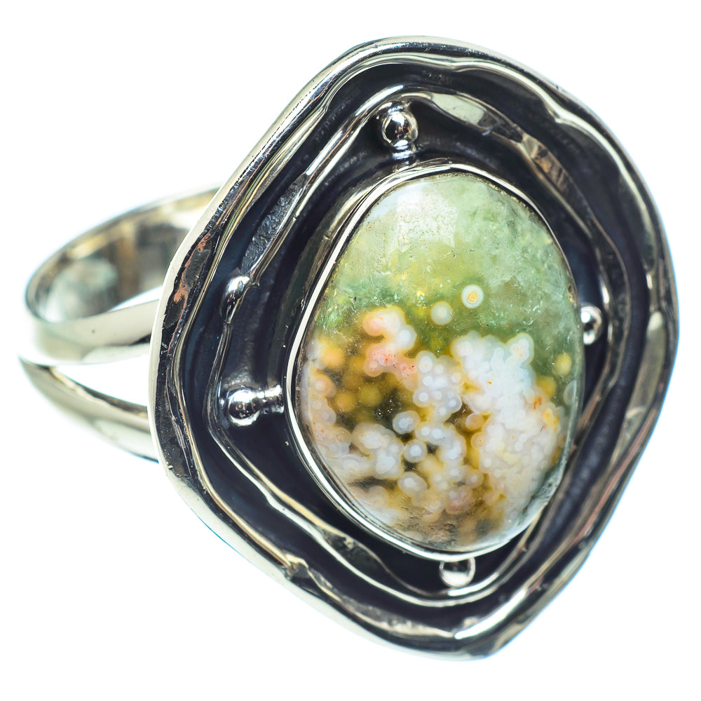 Ocean Jasper Rings handcrafted by Anasilvercos - RING59384