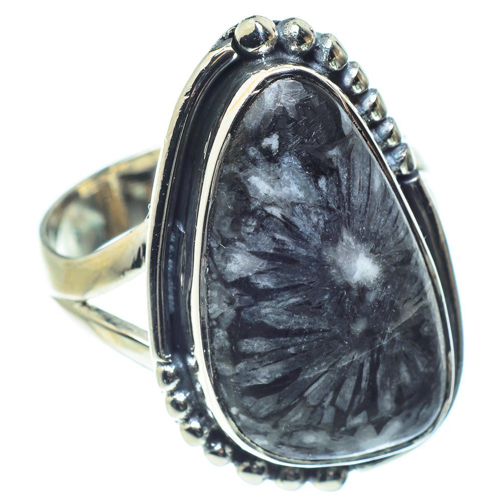 Chrysanthemum Stone Rings handcrafted by Anasilvercos - RING59391