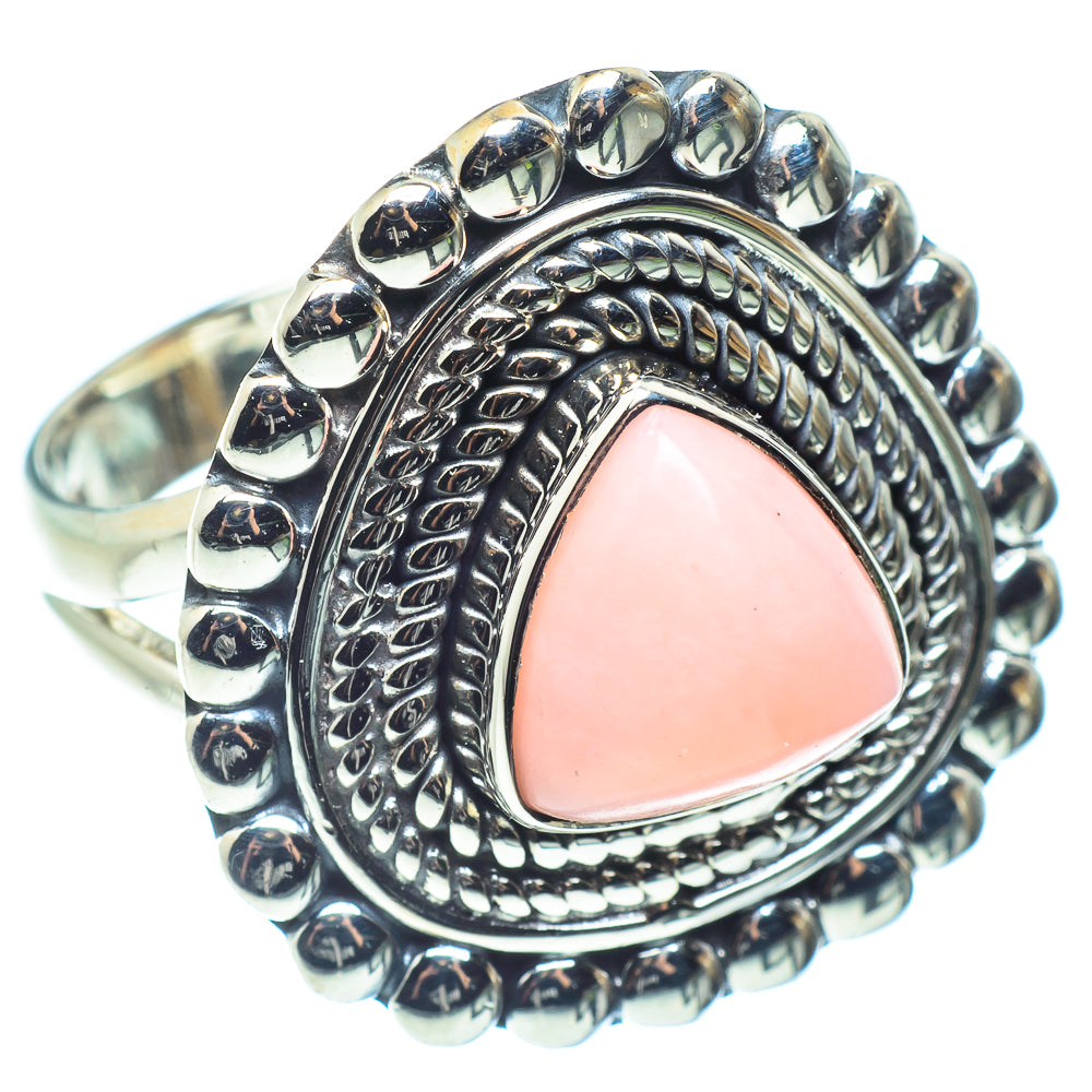 Pink Opal Rings handcrafted by Anasilvercos - RING59407