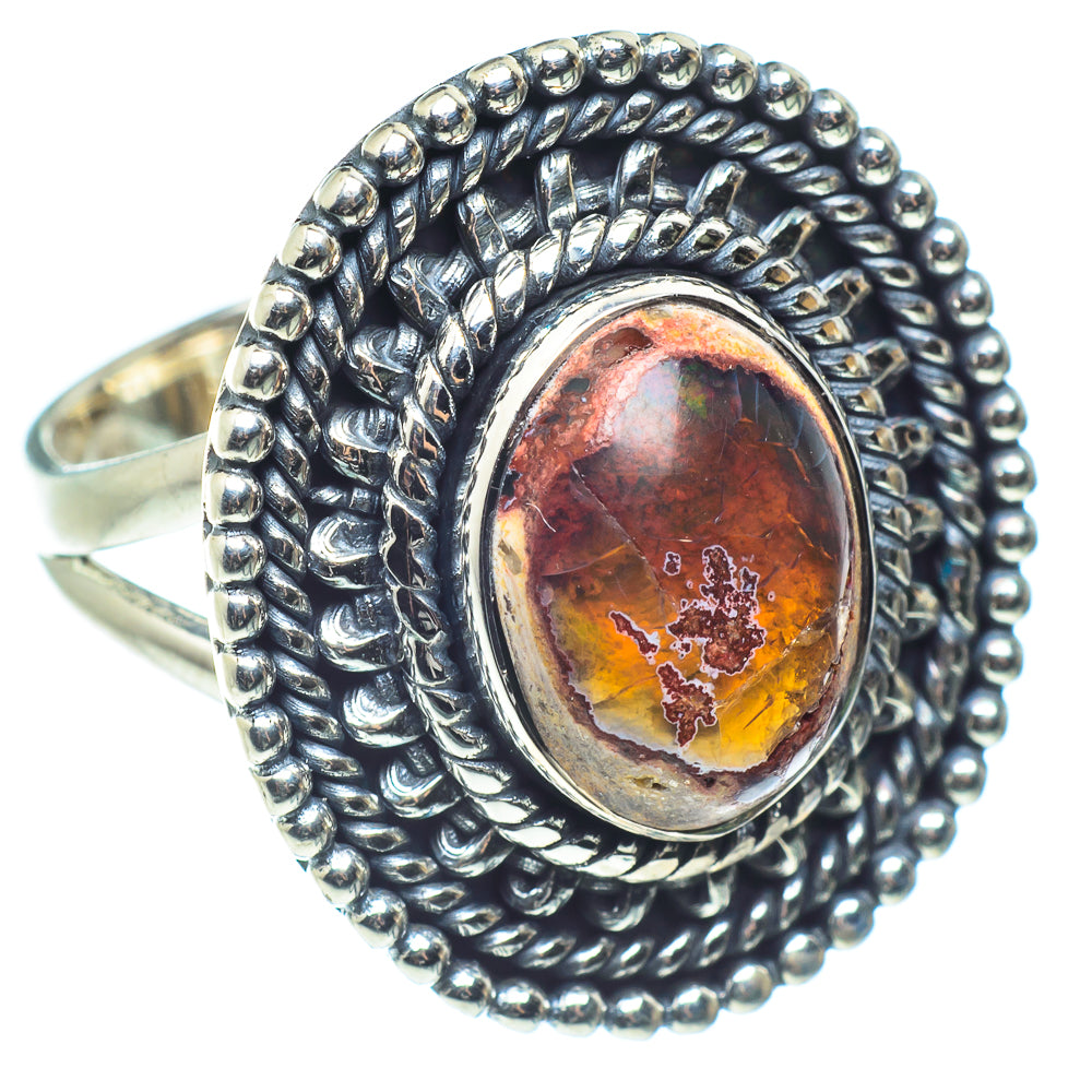 Mexican Fire Opal Rings handcrafted by Anasilvercos - RING59412