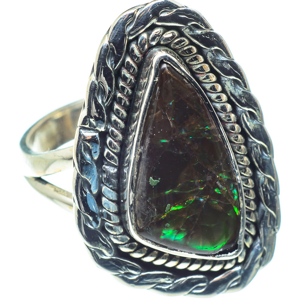 Ammolite Rings handcrafted by Anasilvercos - RING59427