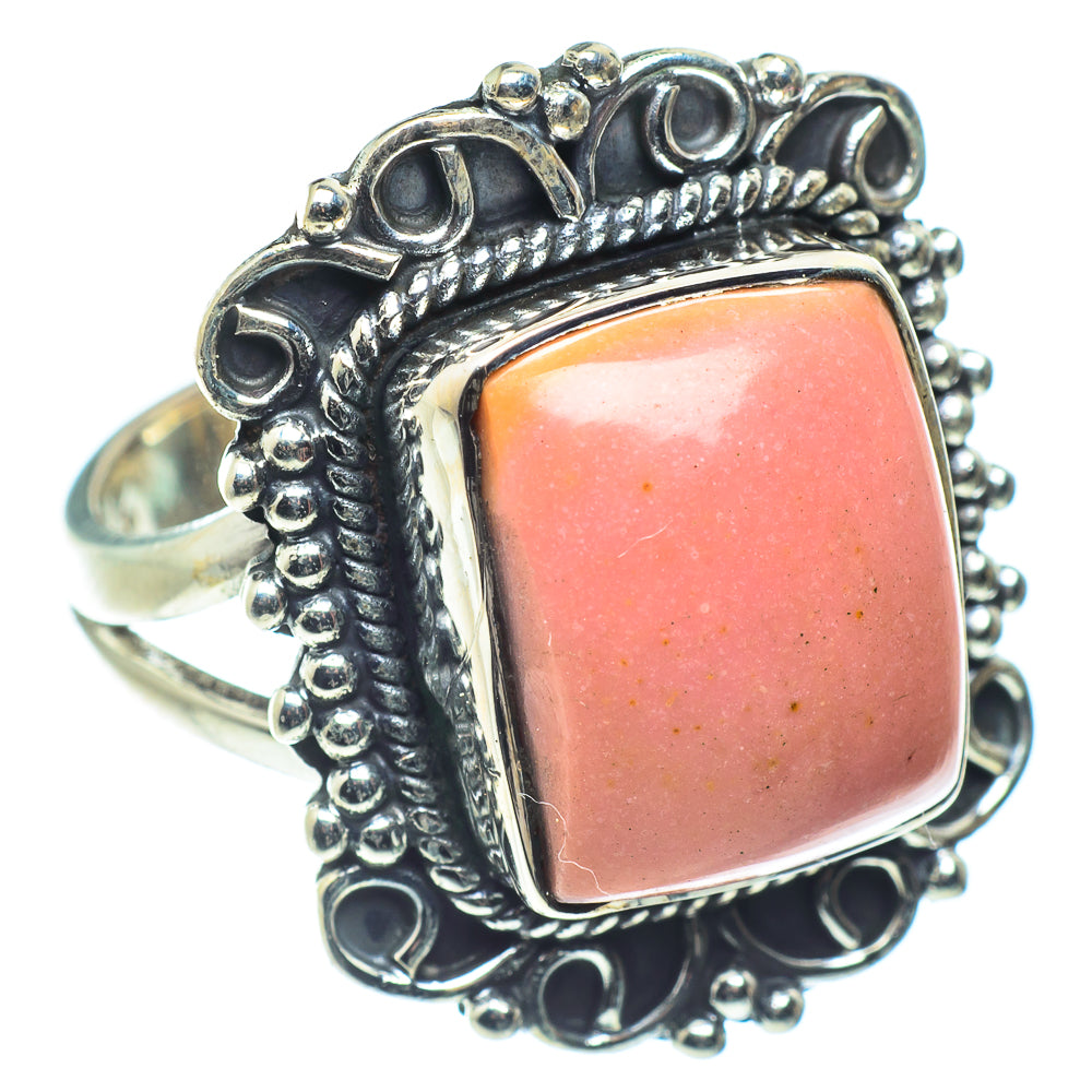Pink Opal Rings handcrafted by Anasilvercos - RING59438