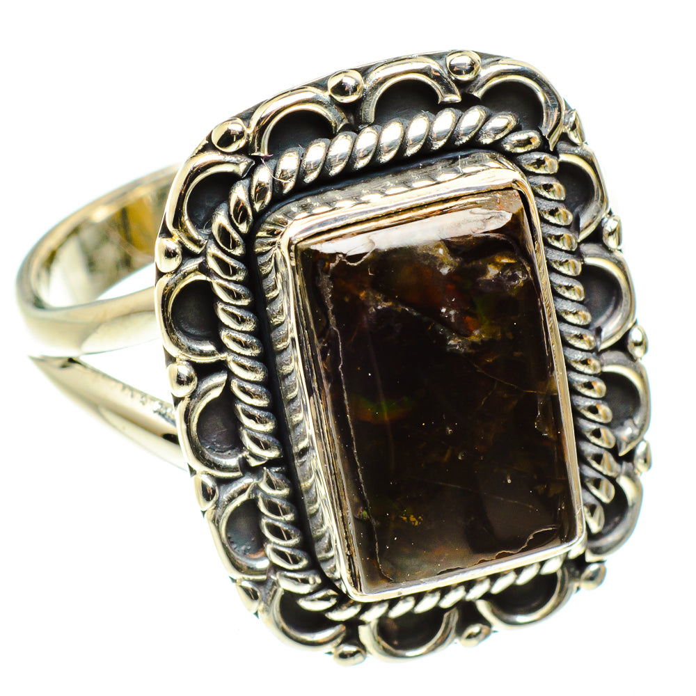 Ammolite Rings handcrafted by Anasilvercos - RING59471