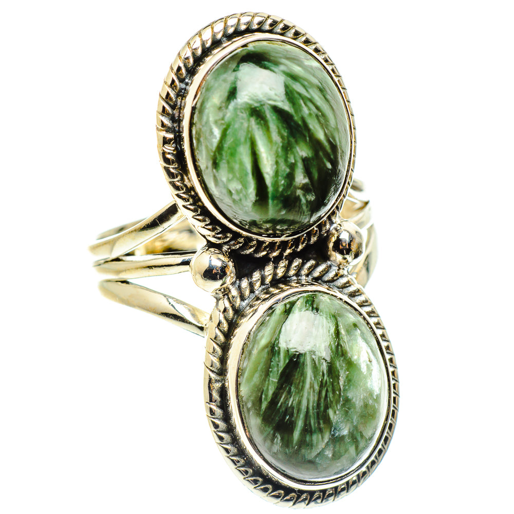 Seraphinite Rings handcrafted by Anasilvercos - RING59482