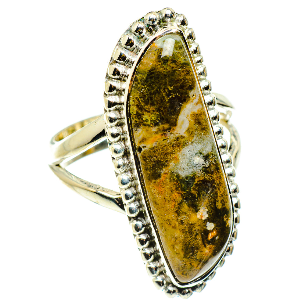 Plume Agate Rings handcrafted by Anasilvercos - RING59489