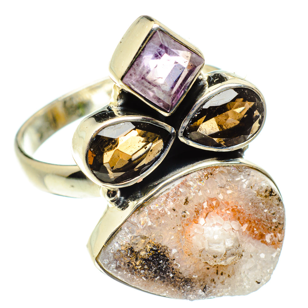 Desert Druzy Rings handcrafted by Anasilvercos - RING59496
