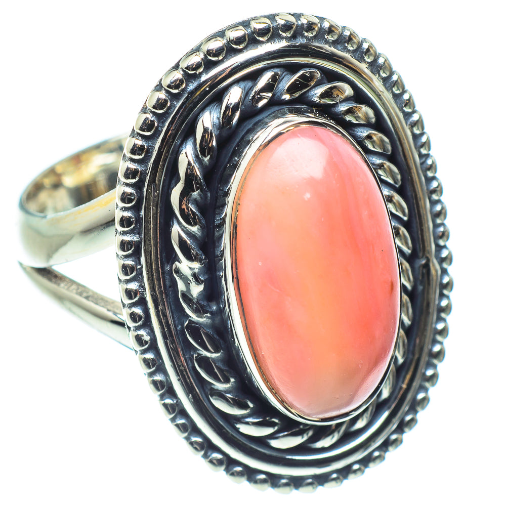 Pink Opal Rings handcrafted by Anasilvercos - RING59506